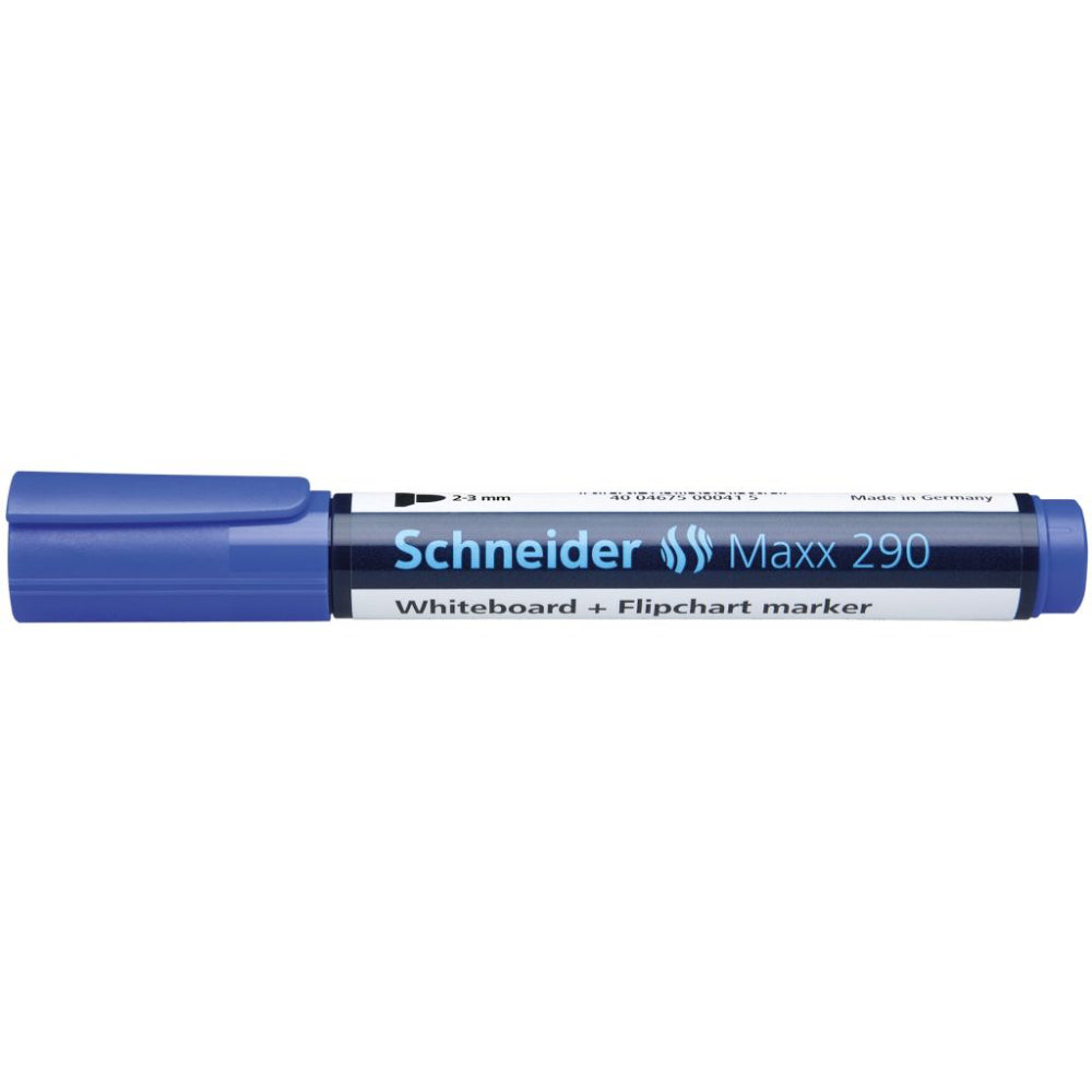 Marker pentru tabla Schneider Maxx 290, varf rotund 2-3 mm, albastru Marker pentru tabla Schneider Maxx 290, varf rotund 2-3 mm, albastru